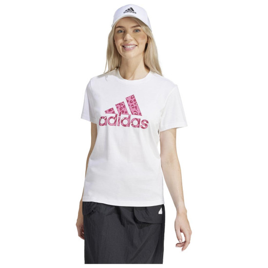 Adidas Γυναικεία κοντομάνικη μπλούζα Animal Print Graphic Tee